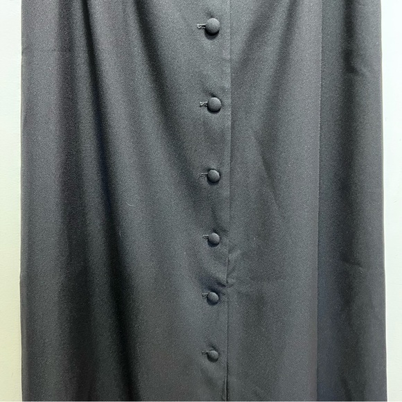 VINTAGE D’allairds Black Button Down Maxi Skirt - Picture 4 of 9